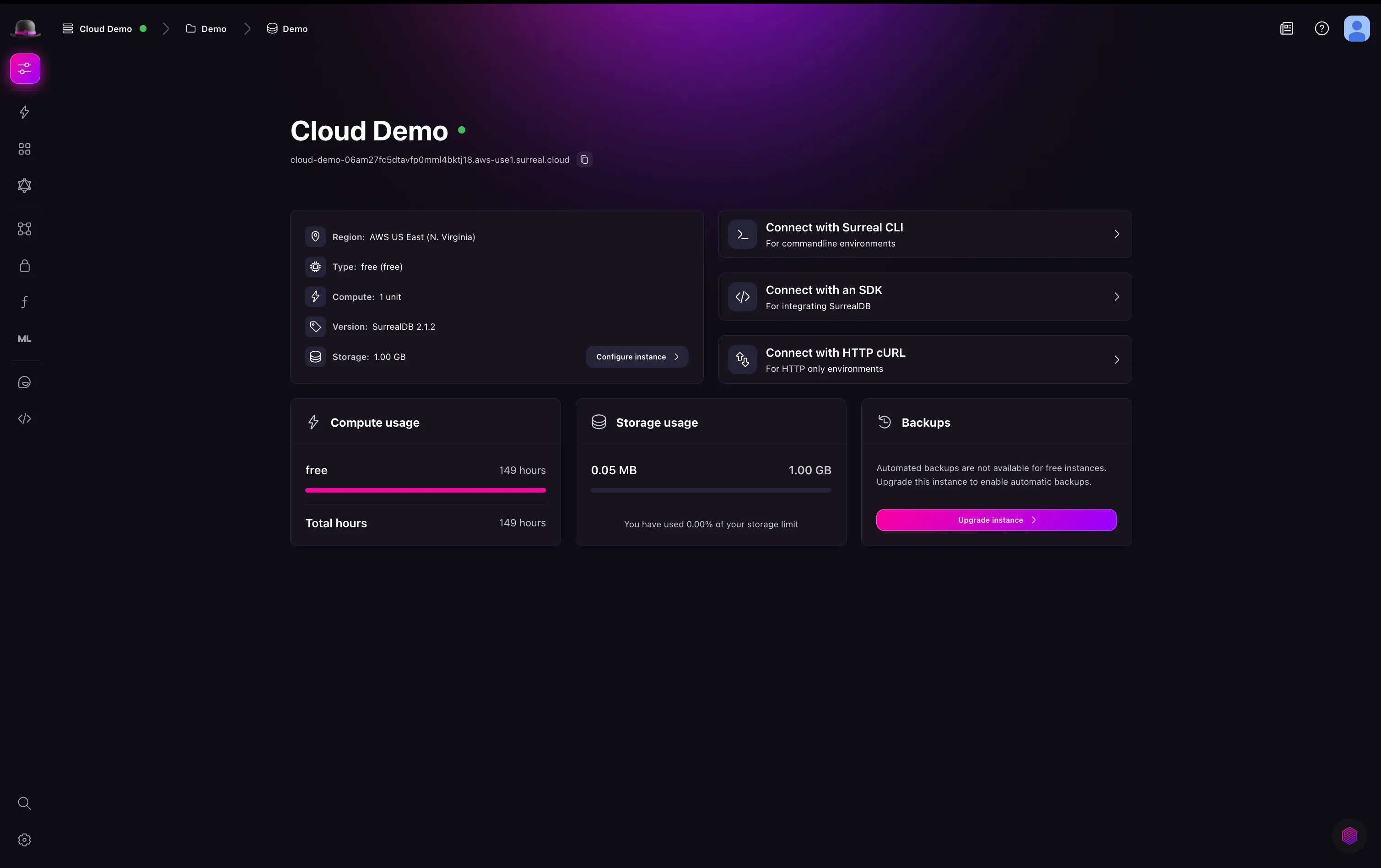 Surrealist API Docs view